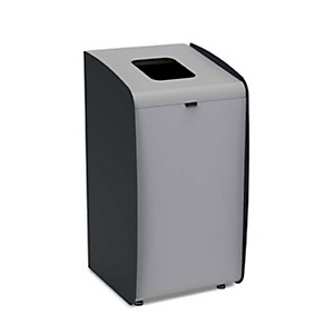 MEDIAL Contenitore per la raccolta differenziata Roxy, 80 litri, Struttura in metallo verniciato, 40 x 45 x 78,5 cm, Nero/Grigio MEDIAL Contenitore per la raccolta differenziata Roxy, 80 litri, Struttura in metallo verniciato, 40 x 45 x 78,5 cm, Nero/Grigio