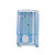 MEDIAL Distributore di sapone liquido Wave 2, Capacità 1 litro, ABS/SAN, 10,5 x 11 x 19,5 cm, Bianco/Blu trasparente - 1