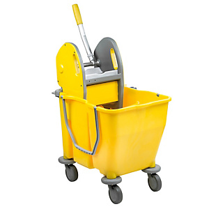 MEDIALINTERNATIONAL Carrello a doppia vasca Pressduo - 60x36x82 cm - 15+15 litri - con strizzatore e ruote pivottanti - Medial International MEDIALINTERNATIONAL Carrello a doppia vasca Pressduo - 60x36x82 cm - 15+15 litri - con strizzatore e ruote pivottanti - Medial International