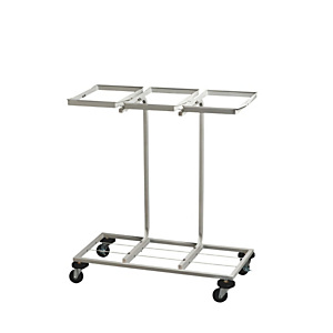 MEDIALINTERNATIONAL Carrello mobile Triflux - 83,3x36x90 cm - con ruote - 3 portasacco da 100 L ciascuno - acciaio - Medial International MEDIALINTERNATIONAL Carrello mobile Triflux - 83,3x36x90 cm - con ruote - 3 portasacco da 100 L ciascuno - acciaio - Medial International