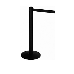 MEDIALINTERNATIONAL Colonnina segnapercorso Alfa - altezza 95 cm - con nastro nero 200 cm - nero - Medial International MEDIALINTERNATIONAL Colonnina segnapercorso Alfa - altezza 95 cm - con nastro nero 200 cm - nero - Medial International