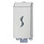 MEDIALINTERNATIONAL Dispenser per sapone liquido - 9,5x10,5x22,5 cm - capacitA' 0,5 L - acciaio inox - 2