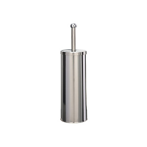 MEDIALINTERNATIONAL Portascopino Basic Metal - da terra - diametro 9,8 cm - altezza 38 cm - acciaio inox