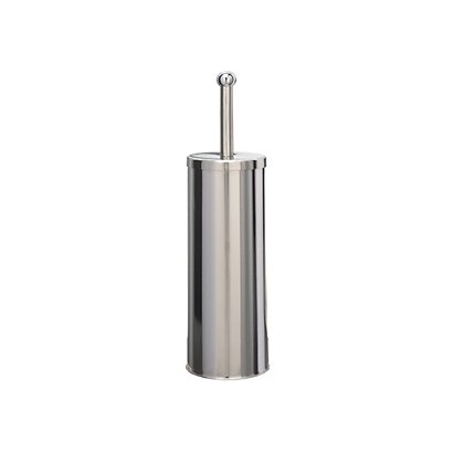 MEDIALINTERNATIONAL Portascopino Basic Metal - da terra - diametro 9,8 cm - altezza 38 cm - acciaio inox - 1