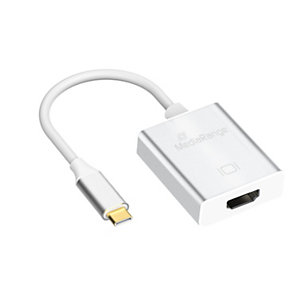 MediaRange MRCS194 Adaptador USB Type-C® 3.1 a HDMI, plata