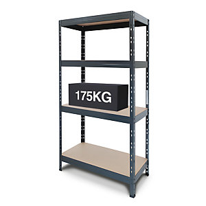 Medium duty shelving, shelf UDL 175 kg