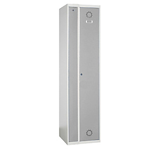 MEGABLOK Taquilla metálica de carga, individual, monobloc, 1 puerta y 40 cm ancho, gris. MEGABLOK Taquilla metálica de carga, individual, monobloc, 1 puerta y 40 cm ancho, gris.