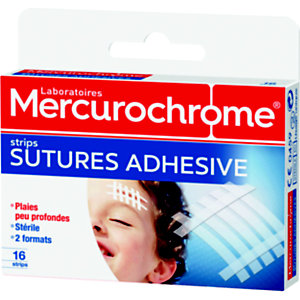 Mercurochrome Boîte de strips sutures adhésives