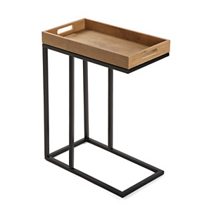 Mesa auxiliar Phillip, madera MDF color pino, 46 x 26 x 61 cm Mesa auxiliar Phillip, madera MDF color pino, 46 x 26 x 61 cm