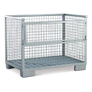 Mesh cage pallets