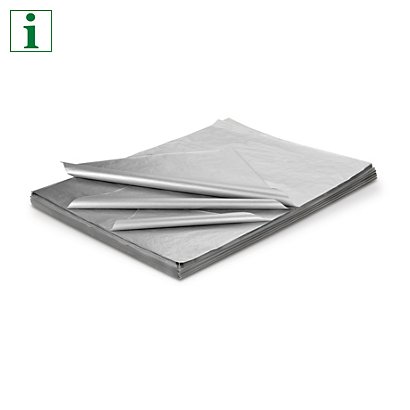 Metallic tissue paper, silver - 1