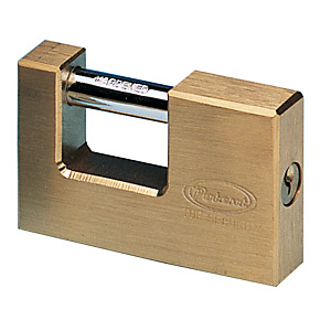 METALPLUS Lucchetto corazzato per saracinesca - ottone massiccio - 7,7x5x1,6cm - oro METALPLUS Lucchetto corazzato per saracinesca - ottone massiccio - 7,7x5x1,6cm - oro