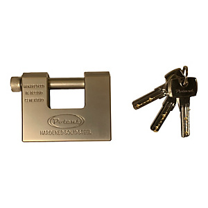 METALPLUS Lucchetto monoblocco - per serrande - acciaio temprato METALPLUS Lucchetto monoblocco - per serrande - acciaio temprato