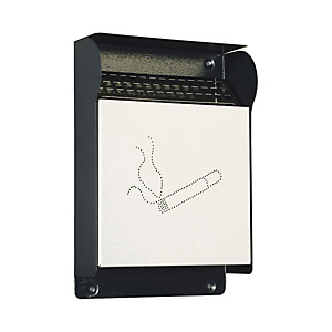 METALPLUS Posacenere da esterni - murale - 23,5x33x7 cm - grigio scuro - Metalplus METALPLUS Posacenere da esterni - murale - 23,5x33x7 cm - grigio scuro - Metalplus
