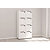 Meuble 8 cases porte à serrure à codes Flex'Office - H.158 x L.80 x P.40 - Blanc - 2