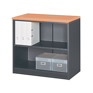 Meuble bas Activity 2 sans portes - H.73 x L. 80 x P. 45 cm - Corps Anthracite Meuble bas Activity 2 sans portes - H.73 x L. 80 x P. 45 cm - Corps Anthracite