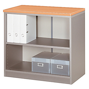 Meuble bas Activity sans portes - H. 73 x L. 80 x P. 45 cm - Corps Aluminium