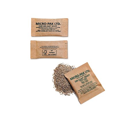 Micro-Pak Dri Clay® - moisture control desiccant packets - 1