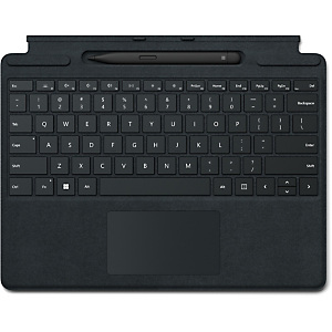 Microsoft Surface Pro Signature Keyboard w/ Slim Pen 2, Touchpad, Microsoft, Surface Pro 10 Surface Pro 9 Surface Pro 8 Surface Pro X, Negro, Tejido alcántara, Acoplamiento 8X8-00152 Microsoft Surface Pro Signature Keyboard w/ Slim Pen 2, Touchpad, Microsoft, Surface Pro 10 Surface Pro 9 Surface Pro 8 Surface Pro X, Negro, Tejido alcántara, Acoplamiento 8X8-00152