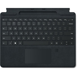 Microsoft Surface Pro Signature Keyboard with Fingerprint Reader, QWERTY, Español, Touchpad, Microsoft, Surface Pro 8 Surface Pro X, Negro 8XG-00012