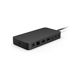 Microsoft Surface Thunderbolt 4 Dock, Thunderbolt 4, 3,5mm, RJ-45, Thunderbolt 4, USB 3.2 Gen 2 (3.1 Gen 2) Type-A, USB Tipo C, Kensington, Negro, 165 W, Cable redondo T8H-00004 Microsoft Surface Thunderbolt 4 Dock, Thunderbolt 4, 3,5mm, RJ-45, Thunderbolt 4, USB 3.2 Gen 2 (3.1 Gen 2) Type-A, USB Tipo C, Kensington, Negro, 165 W, Cable redondo T8H-00004