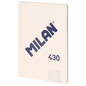 MILAN 430 Serie 1918 Cuaderno, libreta, encolado, tapa de cartón flexible, A4, 48 hojas, microperforado, cuadriculado 5 x 5 mm, beige MILAN 430 Serie 1918 Cuaderno, libreta, encolado, tapa de cartón flexible, A4, 48 hojas, microperforado, cuadriculado 5 x 5 mm, beige