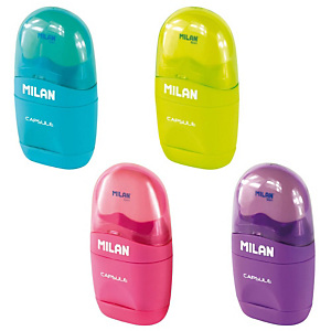 MILAN Capsule Sacapuntas con goma de borrar MILAN Capsule Sacapuntas con goma de borrar