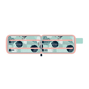 MILAN Edición especial Silver V Kit 4 estuches con contenido, turquesa MILAN Edición especial Silver V Kit 4 estuches con contenido, turquesa