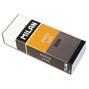 MILAN Goma de borrar 5020 Extra Soft MILAN Goma de borrar 5020 Extra Soft