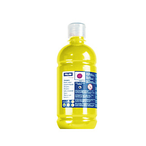 MILAN Témpera escolar botella de 500 ml. amarillo