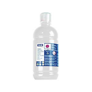 MILAN Témpera escolar botella de 500 ml. blanco