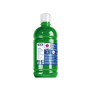 MILAN Témpera escolar botella de 500 ml. verde