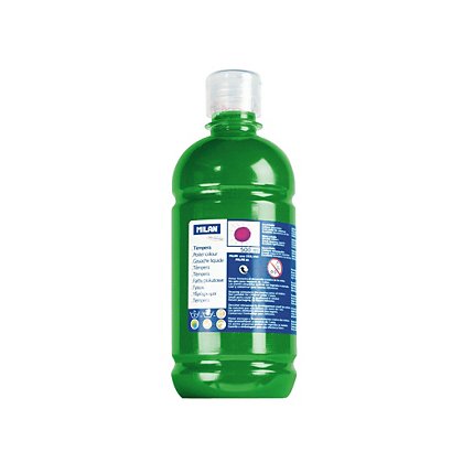 MILAN Témpera escolar botella de 500 ml. verde - 1