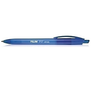 MILAN P1 Touch Dry-Gel Bolígrafo roller, tinta de gel,punta de 0,7 mm,  azul