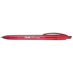 MILAN P1 Touch Dry-Gel Bolígrafo roller, tinta de gel,punta de 0,7 mm,  rojo