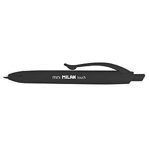 MILAN P1 Touch Mini Bolígrafo retráctil, punta de 1 mm, negro