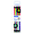 MILAN Lápices bicolor colores fluorescentes + metalicos triangulares, trazo fino, 12 colores surtidos - 1