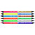 MILAN Lápices bicolor colores fluorescentes + metalicos triangulares, trazo fino, 12 colores surtidos - 2