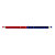 MILAN Lápiz bicolor azul-rojo, trazo fino - 2