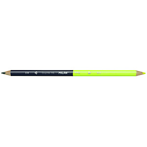 MILAN Lápiz bicolor fluorescente amarillo-grafito, trazo fino MILAN Lápiz bicolor fluorescente amarillo-grafito, trazo fino