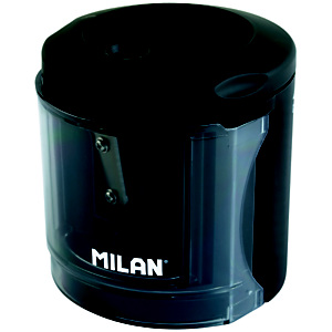 MILAN Power Sharp Sacapuntas eléctrico con depósito 1 agujero MILAN Power Sharp Sacapuntas eléctrico con depósito 1 agujero