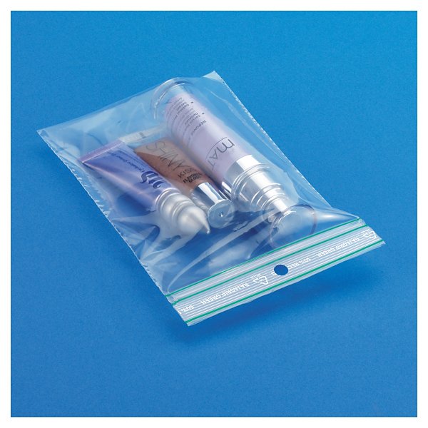 Miljøvennlige lynlåsposer uten skrivefelt 60 my 180 x 250 mm - 2