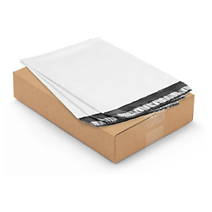 Mini-colis pochettes plastique opaque blanche Super 51x60 cm