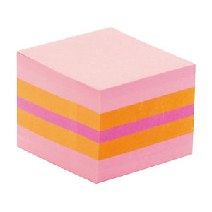 Mini cube Post-it® 3 M coloris assortis rose