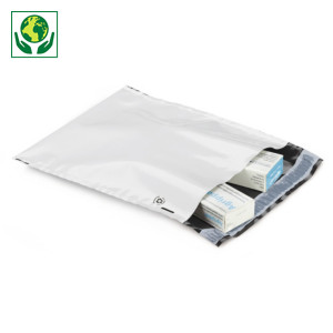 Mini-pacote de 100 envelopes de plástico opaco sem foles