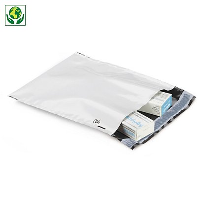 Mini-pacote de 100 envelopes de plástico opaco sem foles - 1