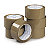 Mini paquete 6 cintas adhesivas polipropileno hot melt 28 micras 48mmx66m - marrón - 1