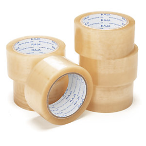 Mini paquete de 6 rollos de cinta adhesiva polipropileno RAJA® - Últimas unidades