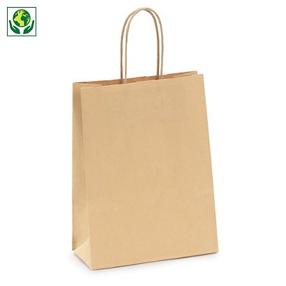 Mini-saco de papel kraft castanho ou branco - 1