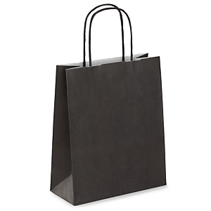 Mini Shopper, 18 x 24 x 8 cm, Nero (confezione 50 pezzi) Mini Shopper, 18 x 24 x 8 cm, Nero (confezione 50 pezzi)